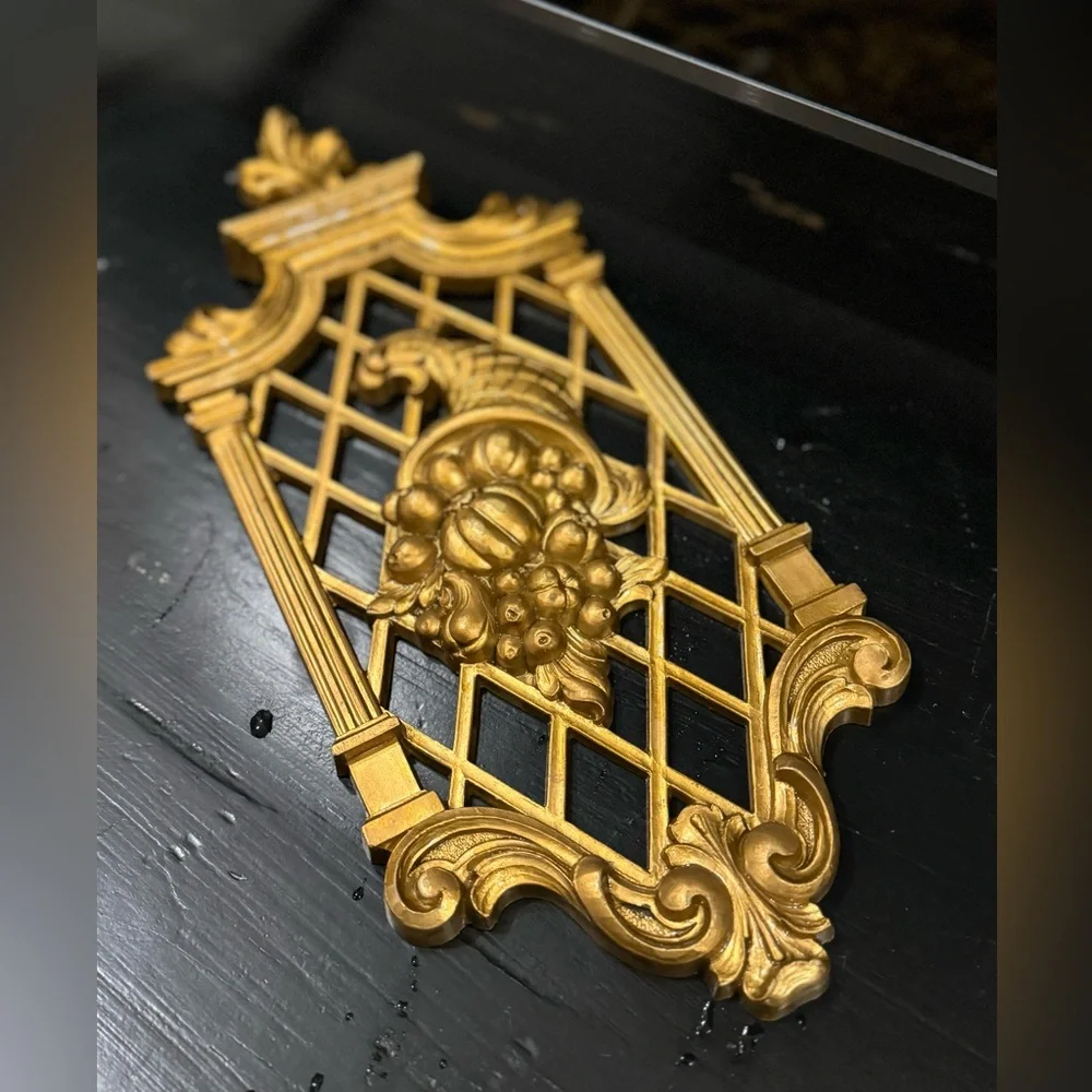 Set of Two Vintage DART INDUSTRIES Gold Wall Decor
